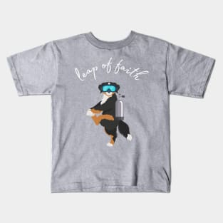 Giant Leap Scuba Diving Dog Kids T-Shirt